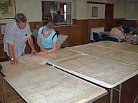 Picture, Table with Old Map